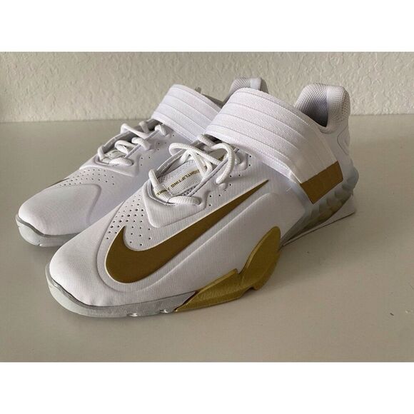 Nike Savaleos White Metallic Gold‎ Weightlifting Shoes CV5708-101 Men’s Sz 10.5 main image 3